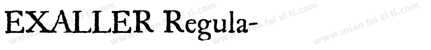 EXALLER Regula字体转换